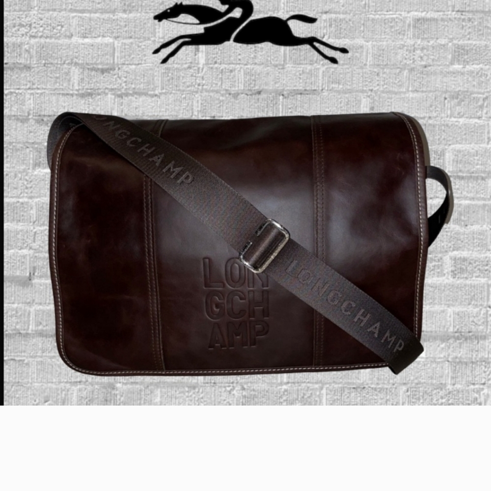 Longchamp Cavalier Messenger Bag, Chocolate Brown